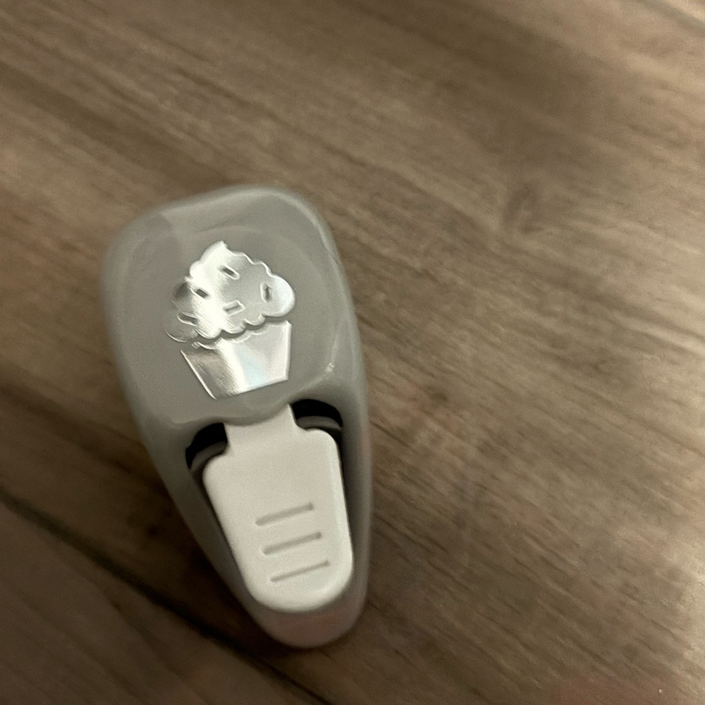 Gray Cupcake Paper Punch